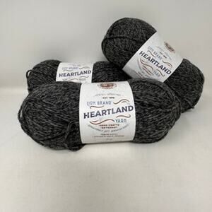 Lion Brand Yarn Heartland Great Smoky Mountains Lot of 3 Skeins Knitting Crochet